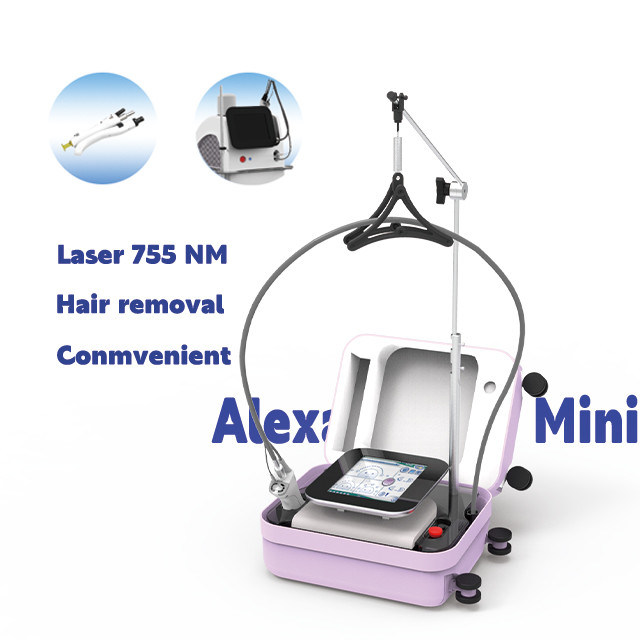 Laser a diodo mini ad alessandrite da 755 nm con touchscreen intelligente per un facile utilizzo nel settore della bellezza
