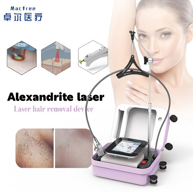 Laser a diodo mini ad alessandrite da 755 nm con touchscreen intelligente per un facile utilizzo nel settore della bellezza