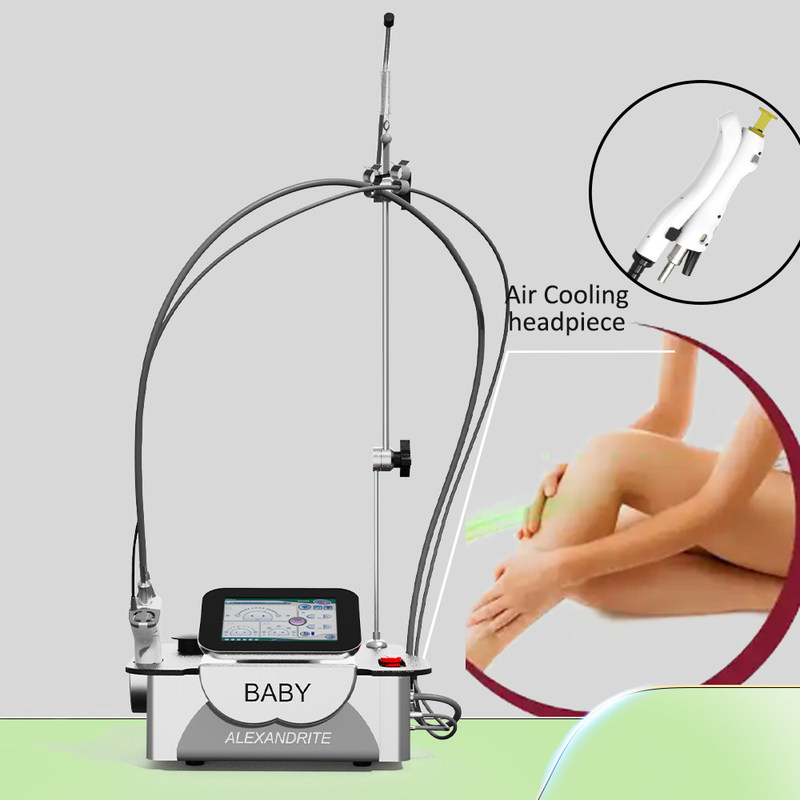 2024 alimentatore per laser a diodo da 755 nm più diffuso, parte per mini prodotto Alexandrite, cliniche di bellezza per epilazione, schermo LCD, filtro, touch screen intelligente, apparecchiature di bellezza