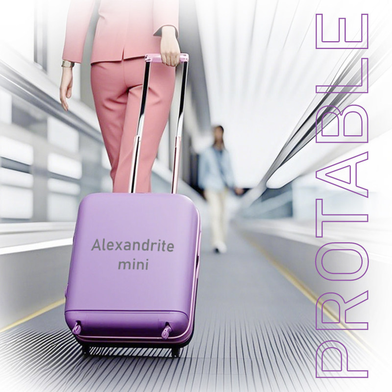 Apparecchiatura di bellezza portatile Alexandrite Mini Smart Touch Alimentazione Parte Bison Light And Easy 755nm Mini Macchina Alexandrite 755nm Rimozione dei peli laser